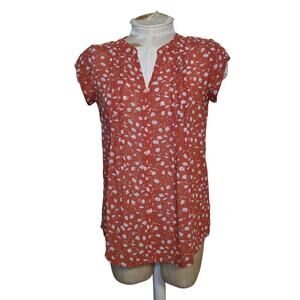 Fun 2 Fun Stitch Fix Womens Sheer‎ Floral Top Size XS